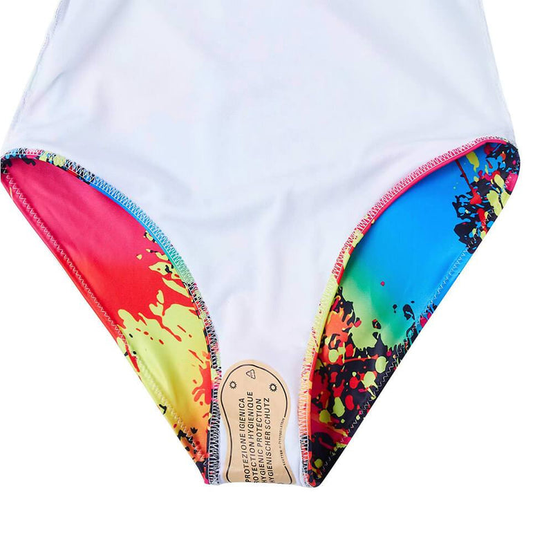 Paint Splatter Ugly One Piece Bathing Suit