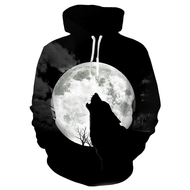 Black Wolverine Wolf Hoodie