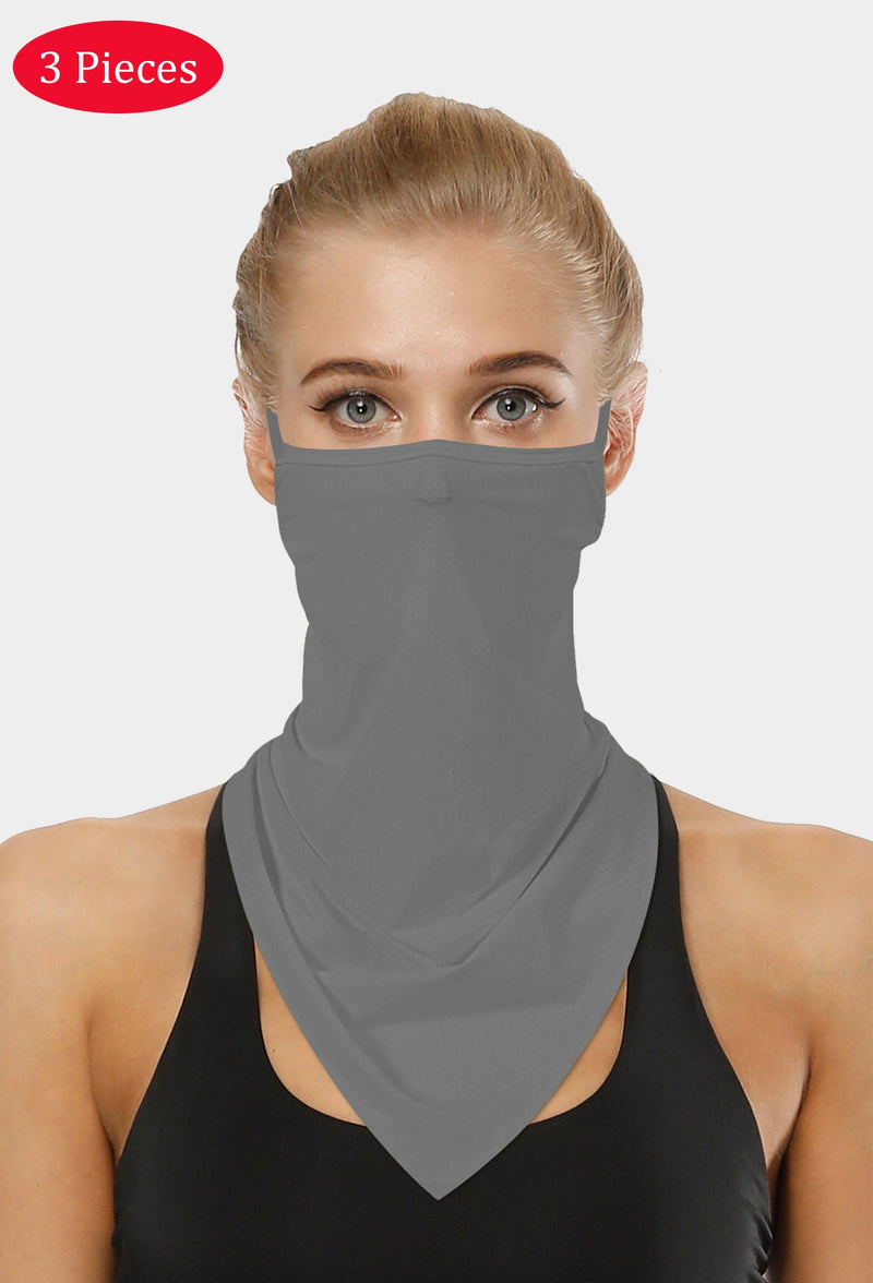 Grey Face Scarf With Earloops