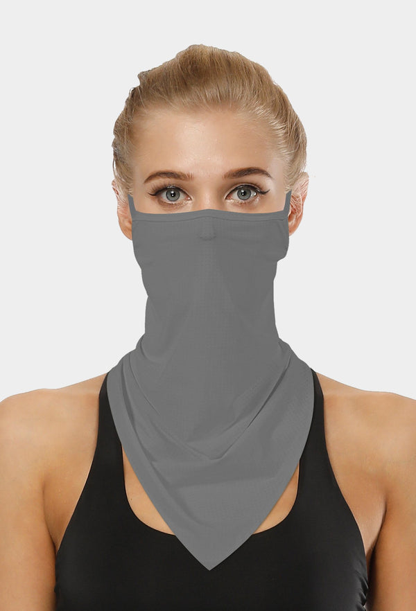 Grey Face Scarf With Earloops