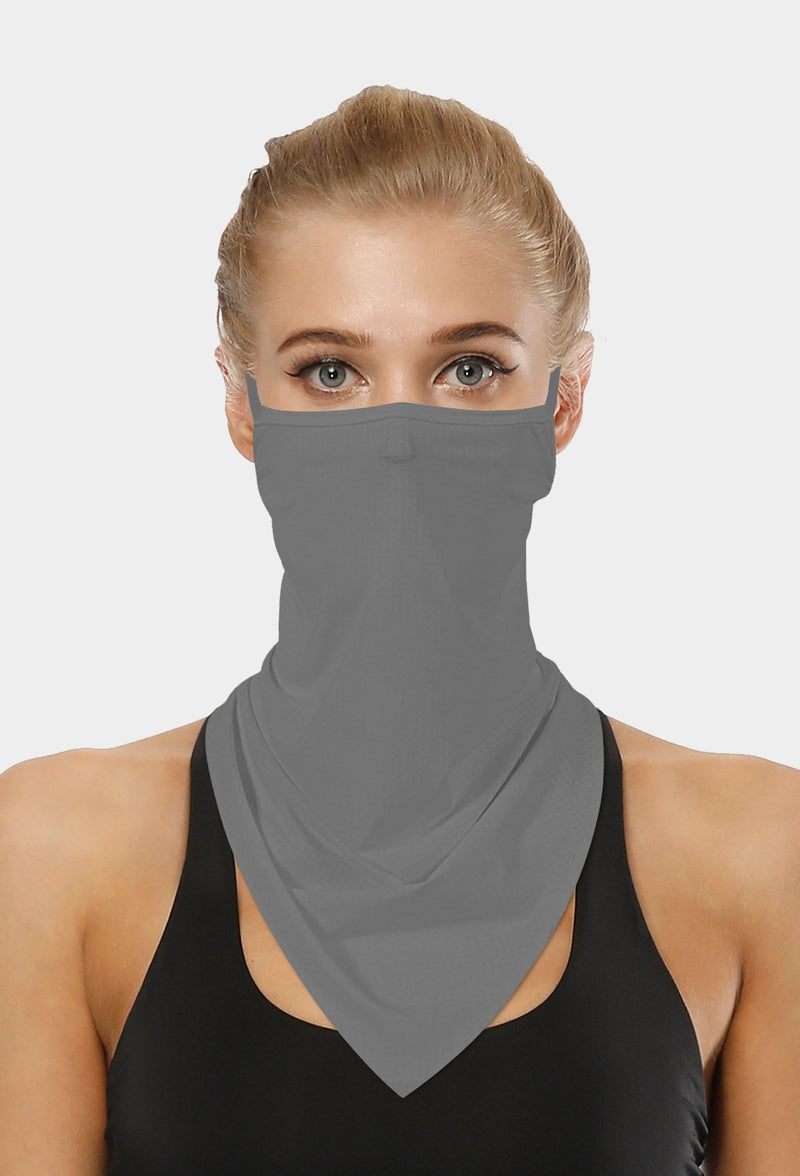 Grey Face Scarf With Earloops