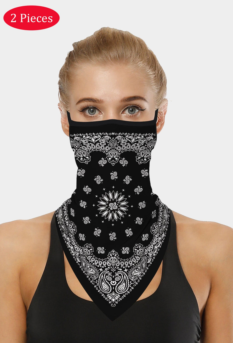 Bandana mit Paisleymuster und Ohrschlaufen