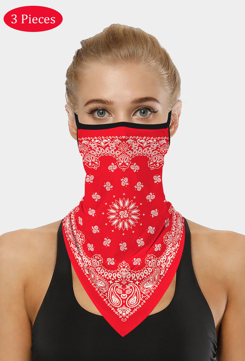 Paslay Face Bandana With Earloops