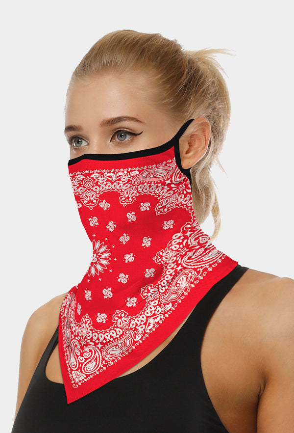 Paslay Face Bandana With Earloops