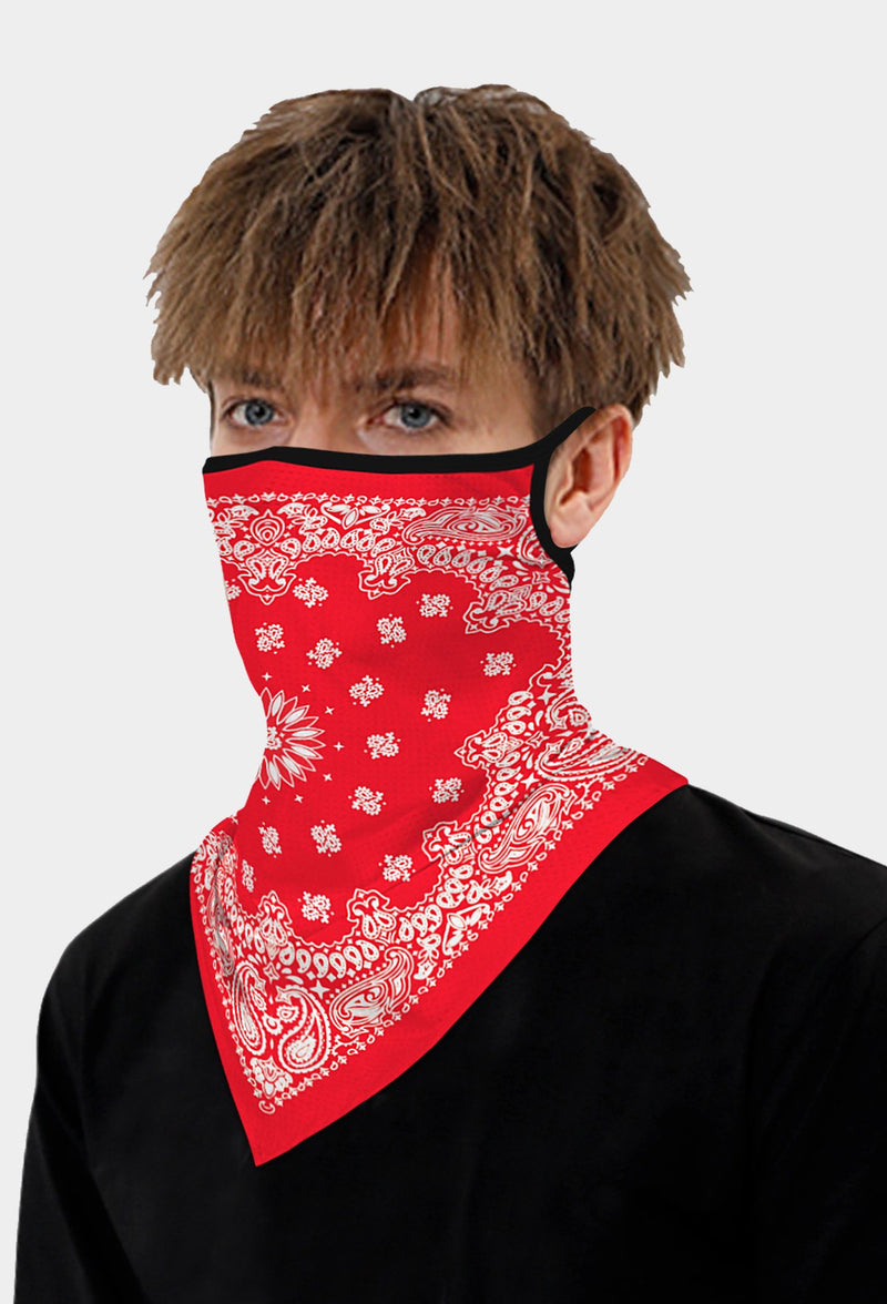 Paslay Face Bandana With Earloops