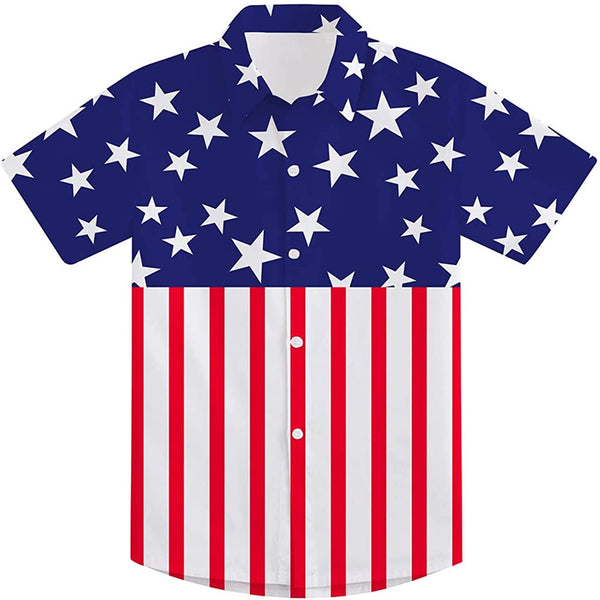 American Flag Funny Toddler Hawaiian Shirt