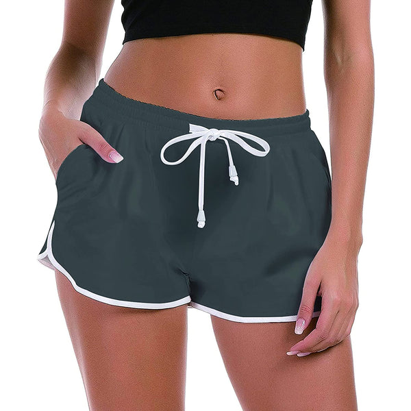 Gray Funny Board Shorts for Women