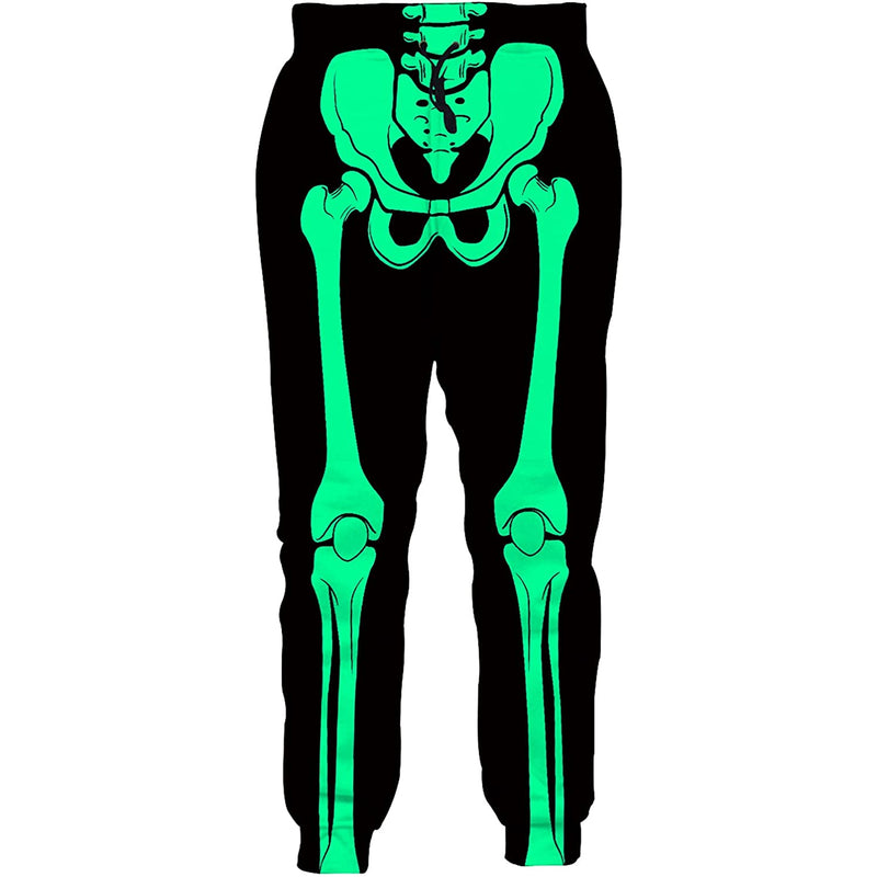 Green Skeleton Sweatpants – D&F Clothing