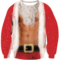 Bearded Muscle Ugly Christmas Sweater