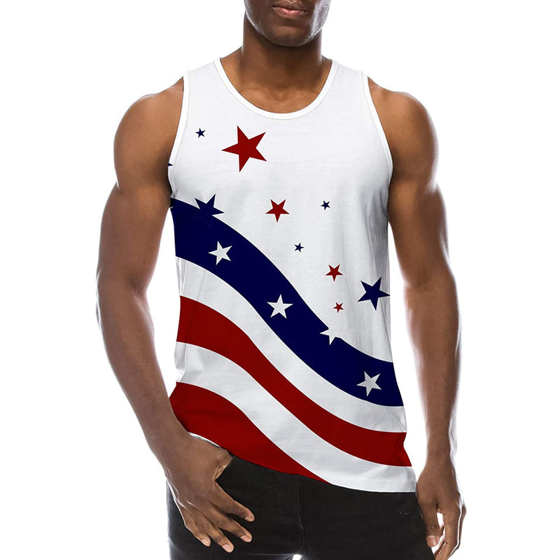 White American Flag Funny Tank Top