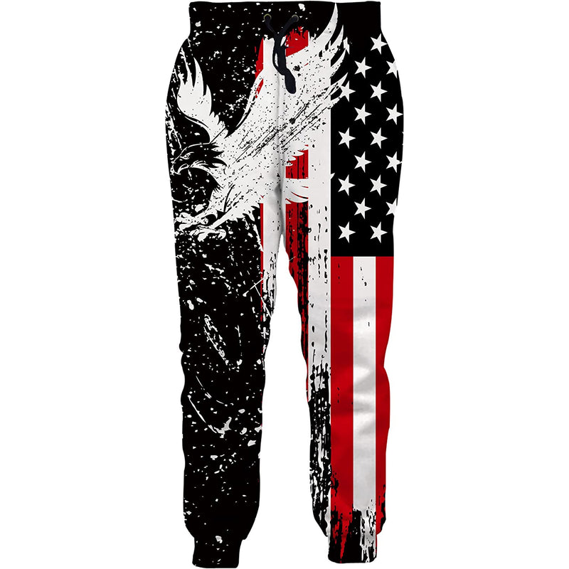 American Flag Eagle Funny Sweatpants