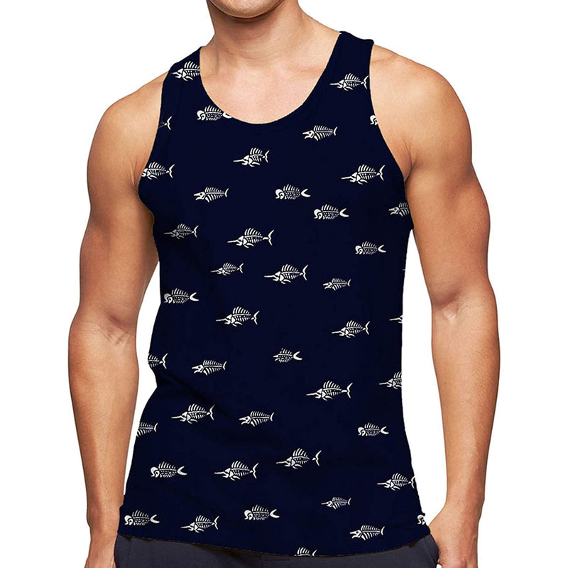 Hai Dunkelblau Lustiges Tank Top