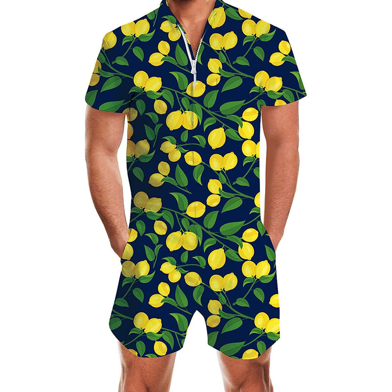 Lemon Male Romper