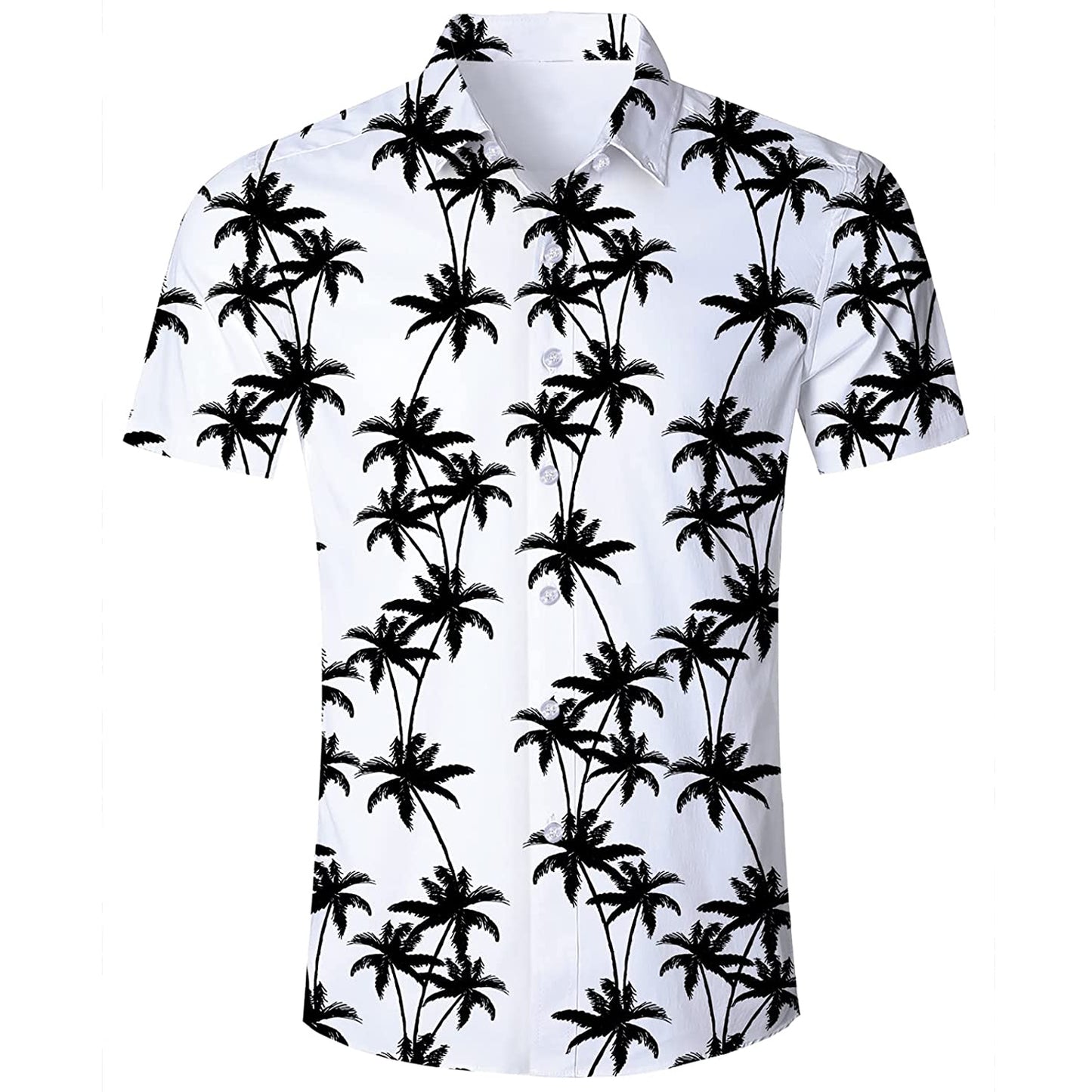 Wit Palmboom Grappig Knoop Shirt