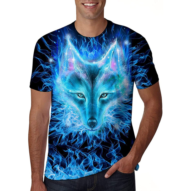 Galaxy Wolf Funny T Shirt