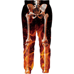 Flame Skeleton Sweatpants