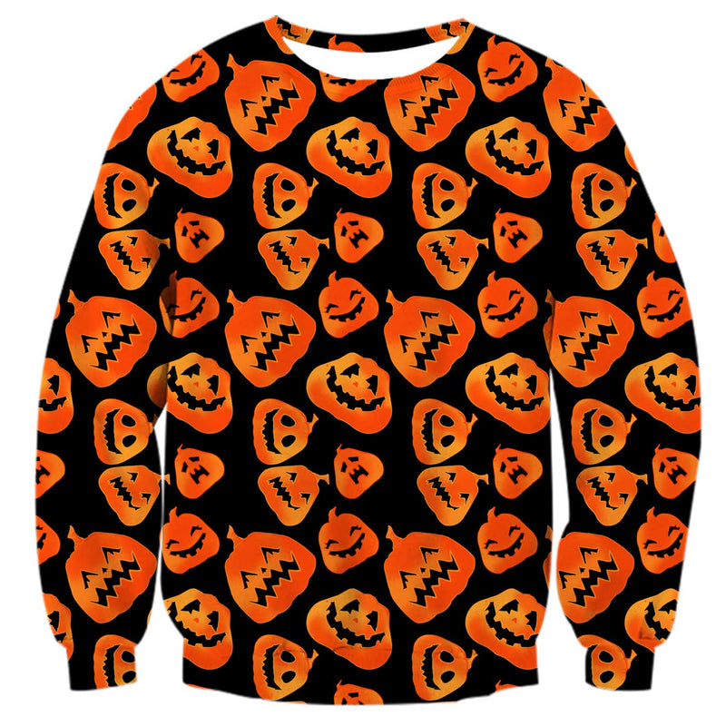 Pumpkin Halloween Ugly Christmas Sweater