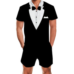 Tuxedo Men Romper