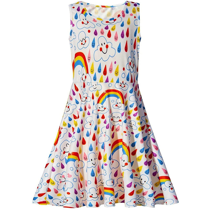 Rainbow Dripping Funny Girl Dress