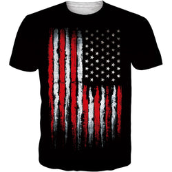 Black American Flag Funny T Shirt