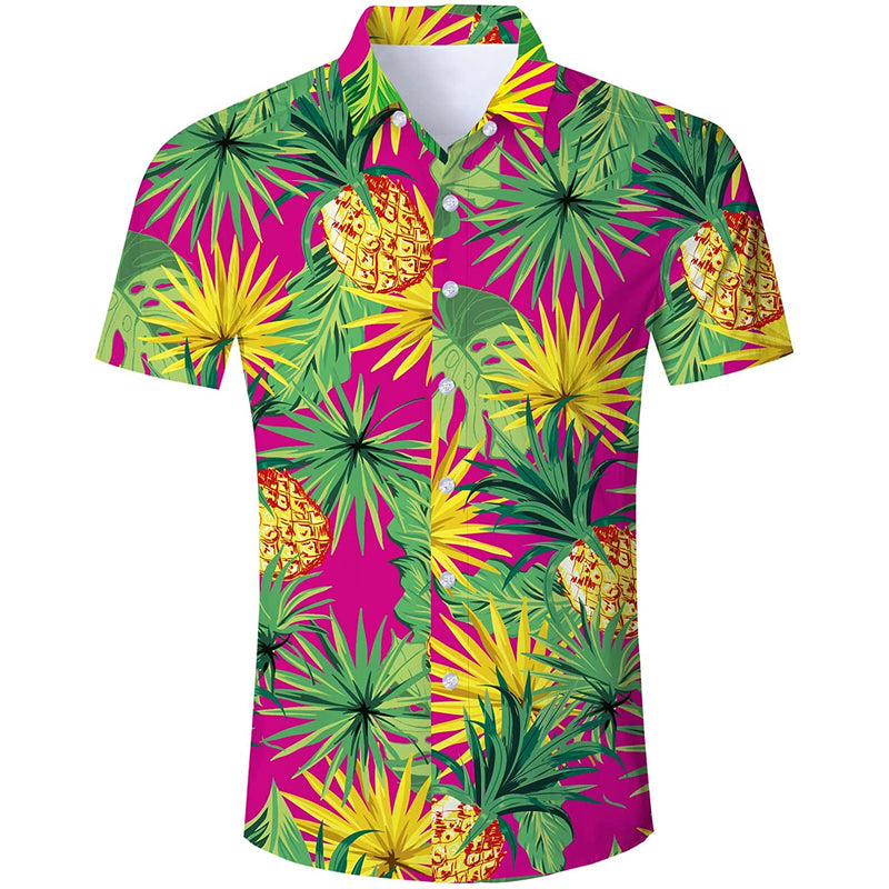 Leaf Pineapple Funny Hawaiian Shirt