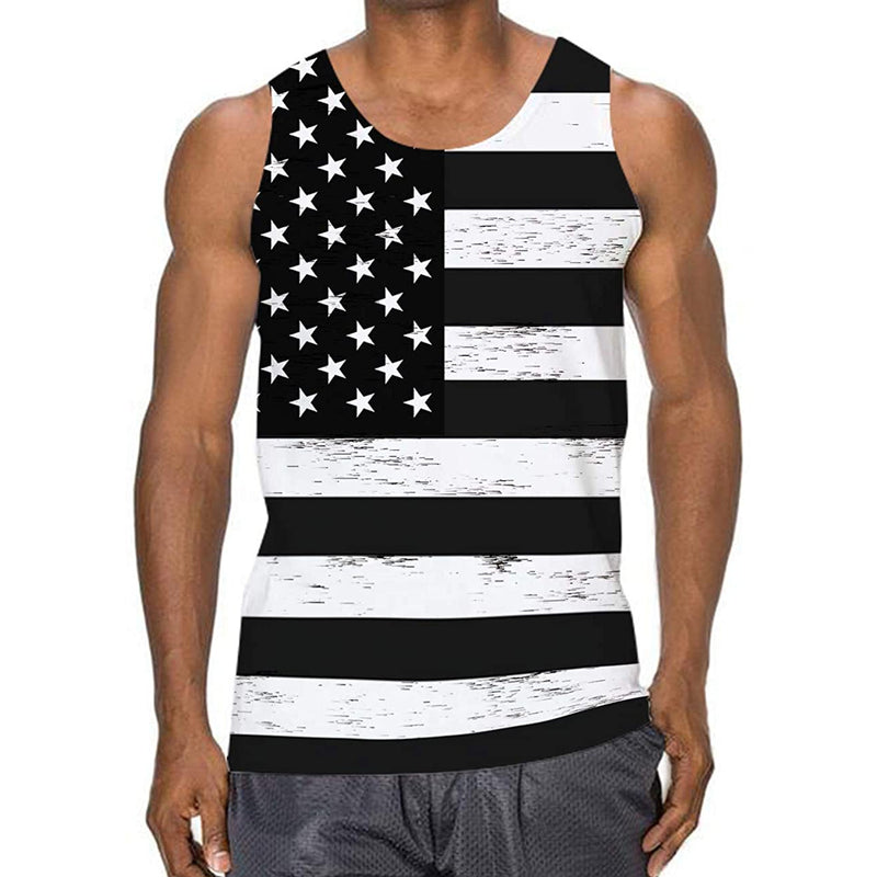 White American Flag Funny Tank Top