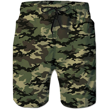 Camo Funny Swim Trunks