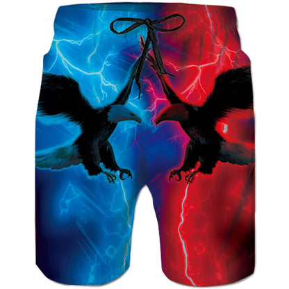 Blue &amp; Red Hawk grappige zwembroek