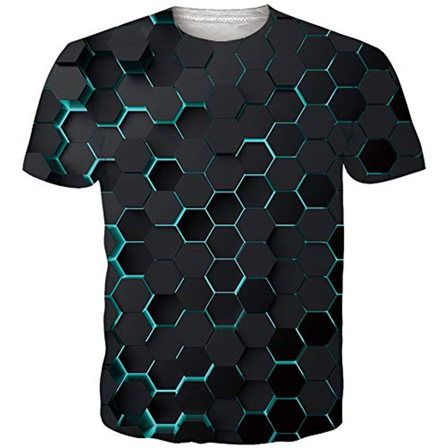 Honingraatblauw grappig T-shirt
