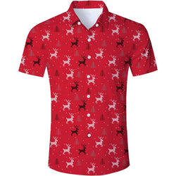 Red Christmas Funny Hawaiian Shirt