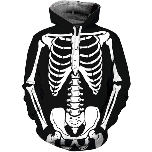 Skelet Halloween Hoodie