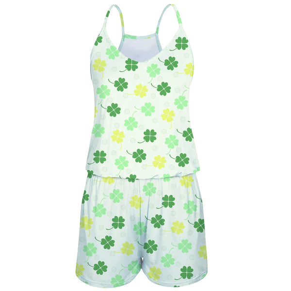 St Patrick's Day Green Funny Romper for Women