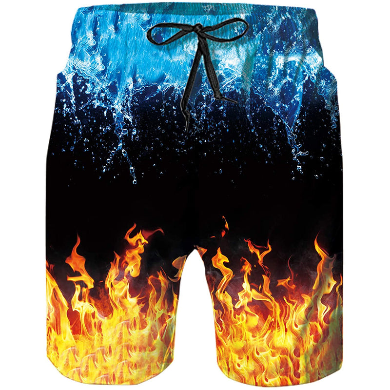 Ice & Fire Funny Swim Trunks