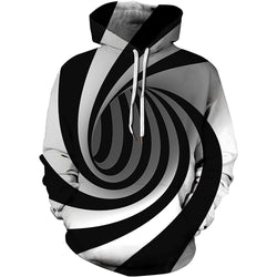 White & Black Tunnel Funny Hoodie