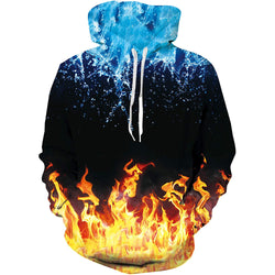 Ice & Fire Funny Hoodie