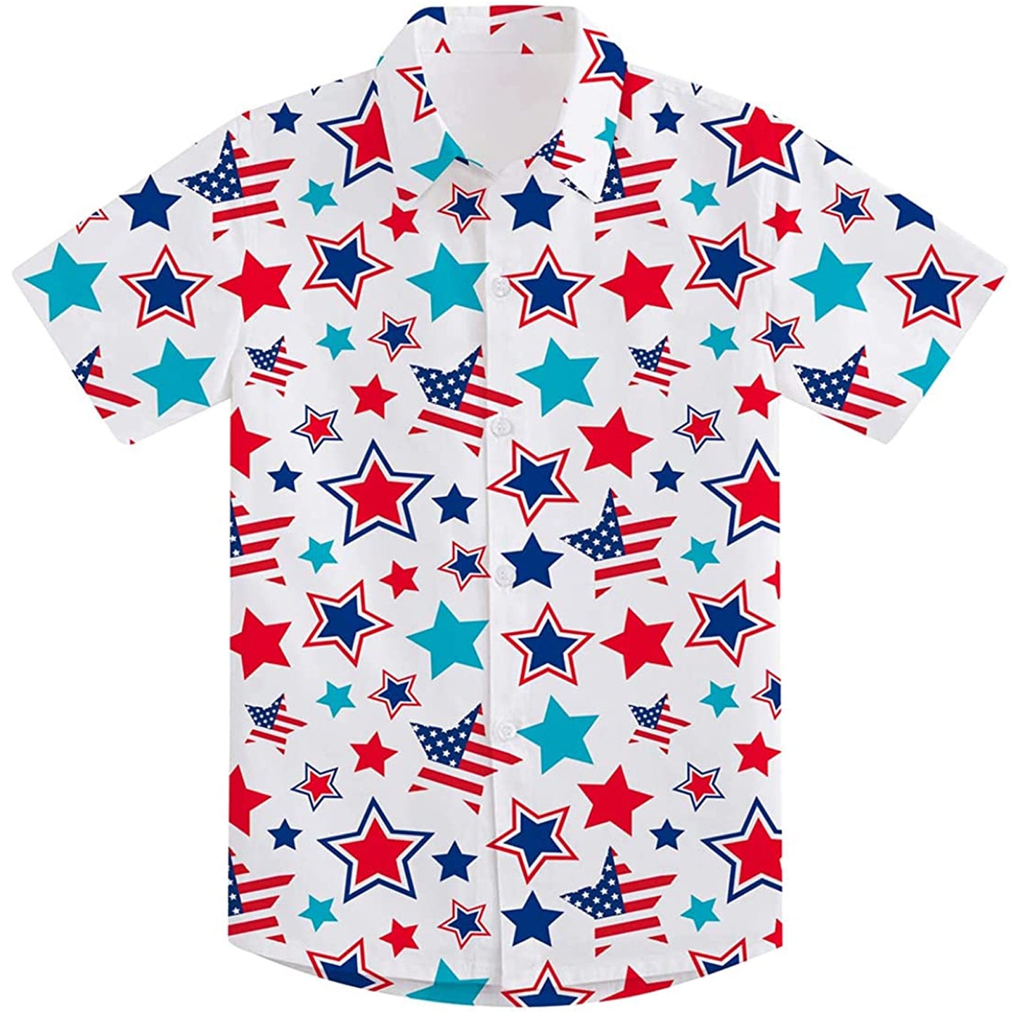 4 juli grappig peuter Hawaiiaans shirt