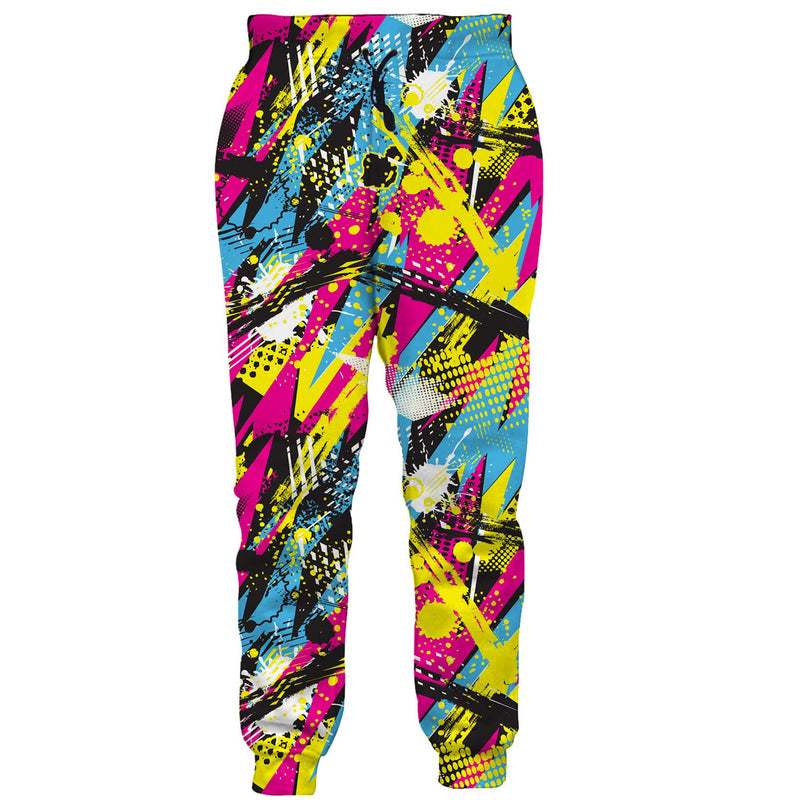 80s Colorful Graffiti Vintage Funny Sweatpants