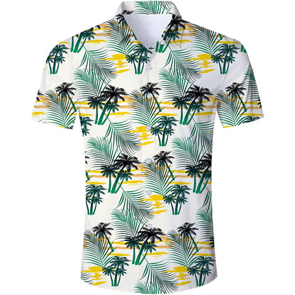 Palmboomblad Grappig Hawaiiaans Shirt