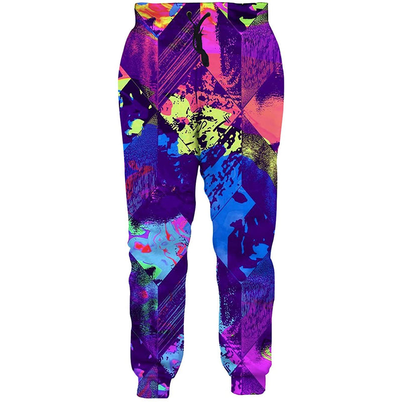 Colorful Geometric Funny Sweatpants