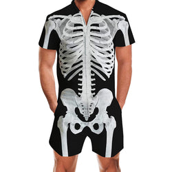 Skeleton Male Romper