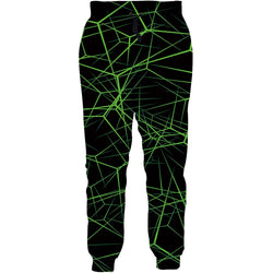 Green Laser Funny Sweatpants