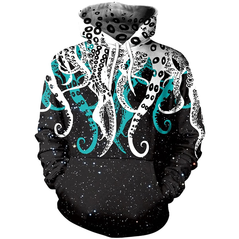 Green Space Octopus Hoodie