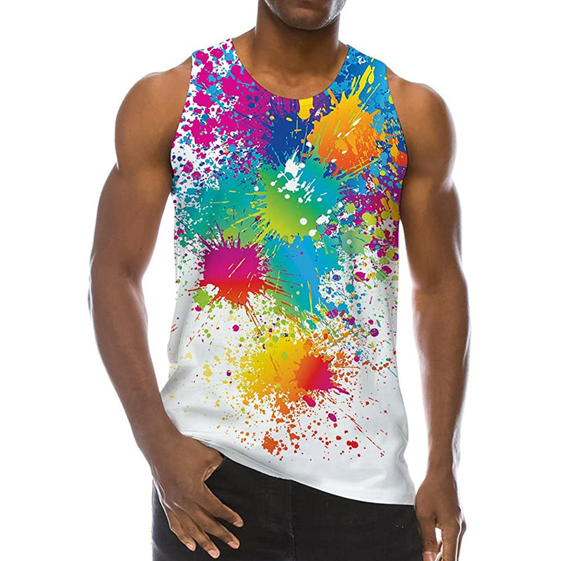 Spray Paint Splatter Funny Tank Top