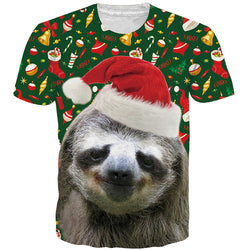 Christmas Sloth T Shirt