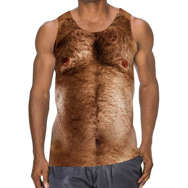 Hairy Chest Funny Tank Top
