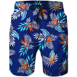 Tropical Leaf Funny Swim Trunks