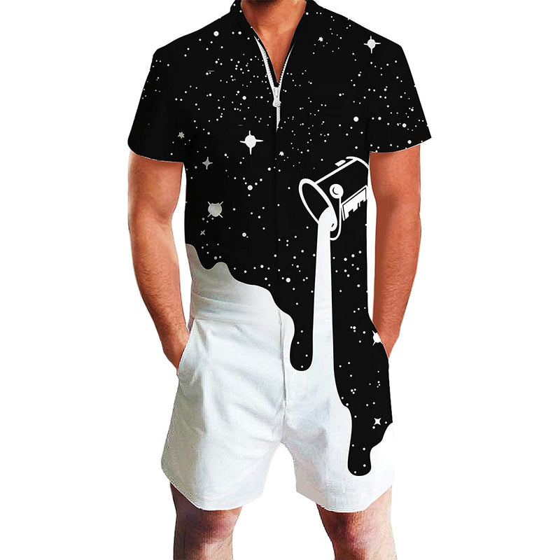 Pouring Milk Male Romper