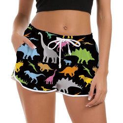 Dinosaur Funny Board Shorts for Women