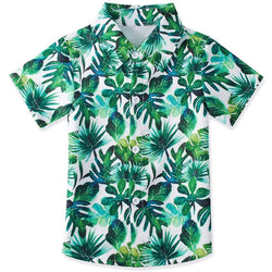 Tropical Leaf Funny Toddler Hawaiian Shirt