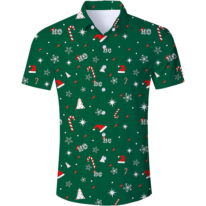 Green Christmas Funny Hawaiian Shirt